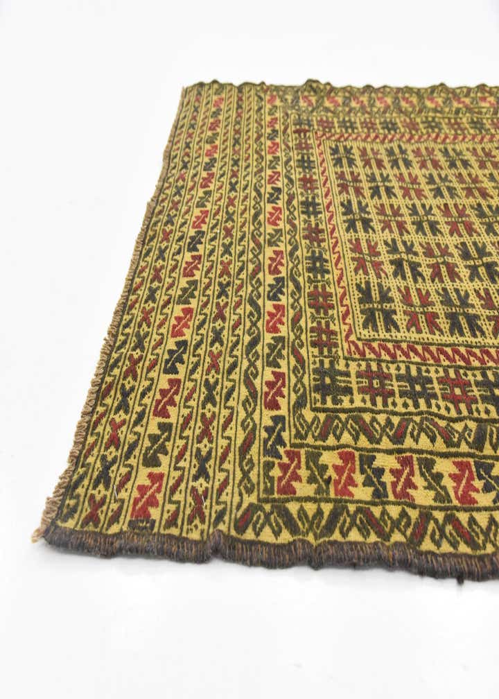 3' 10 x 6' Hand Woven Kilim Afghan Wool Rug
