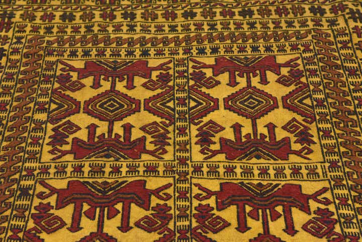 4' x 6' Hand Woven Kilim Afghan Wool Rug