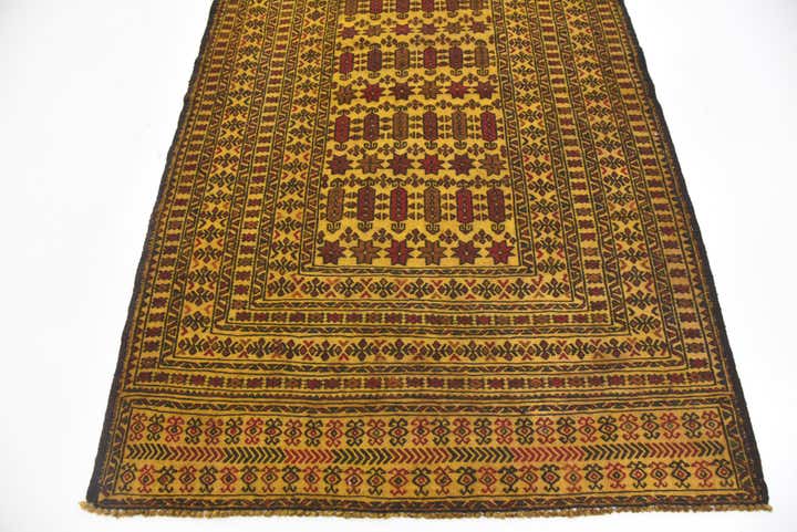 4' x 6' 5 Hand Woven Kilim Afghan Wool Rug
