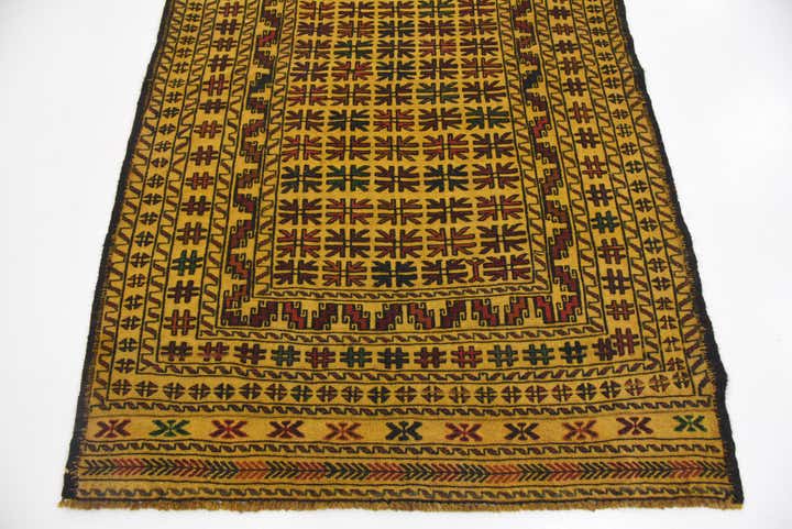 4' x 6' 7 Hand Woven Kilim Afghan Wool Rug
