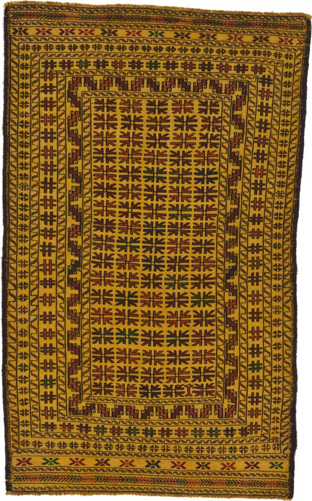 4' x 6' 7 Hand Woven Kilim Afghan Wool Rug