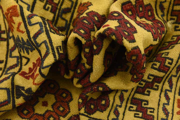 3' 8 x 6' Hand Woven Kilim Afghan Wool Rug