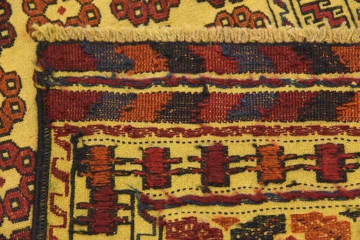 3' 8 x 6' Hand Woven Kilim Afghan Wool Rug