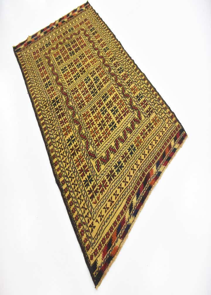 4' x 6' 2 Hand Woven Kilim Afghan Wool Rug