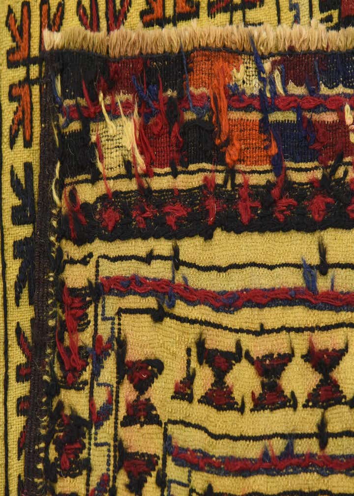 4' x 6' 2 Hand Woven Kilim Afghan Wool Rug