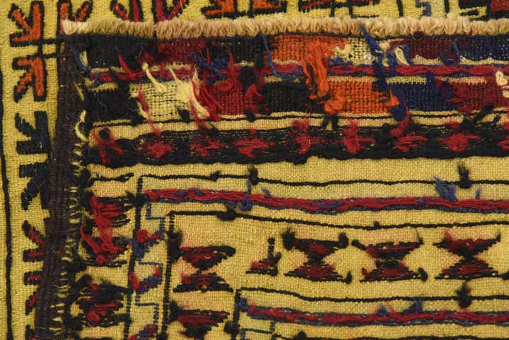 4' x 6' 2 Hand Woven Kilim Afghan Wool Rug