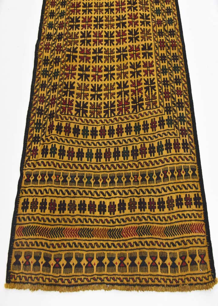 3' 10 x 6' 2 Hand Woven Kilim Afghan Wool Rug