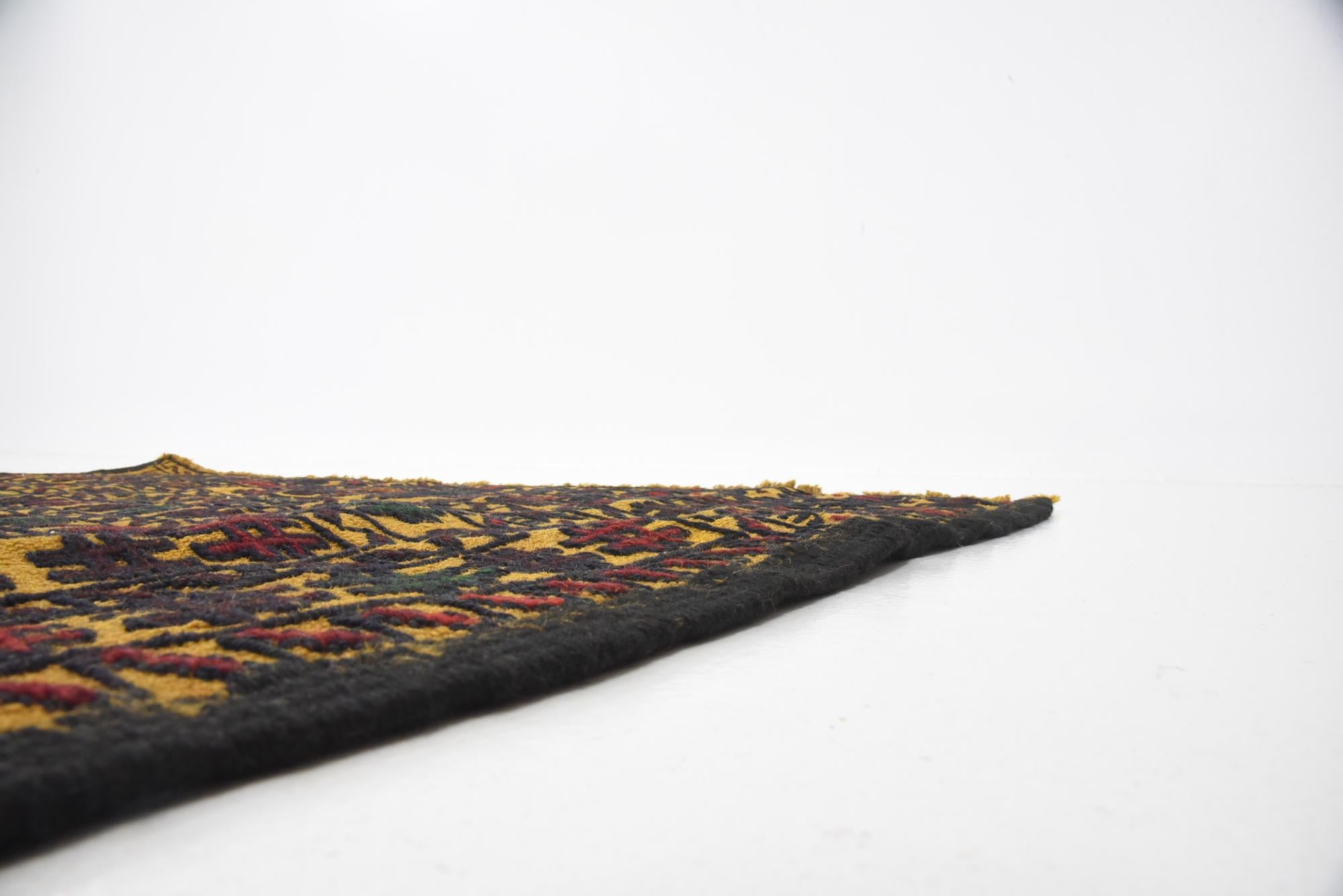 3' 10 x 6' 2 Hand Woven Kilim Afghan Wool Rug