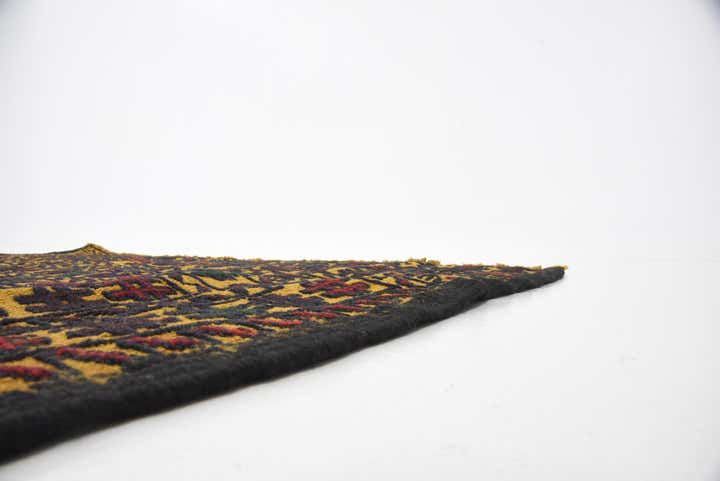 3' 10 x 6' 2 Hand Woven Kilim Afghan Wool Rug