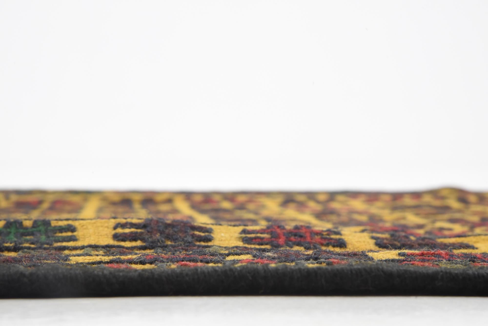3' 10 x 6' 2 Hand Woven Kilim Afghan Wool Rug