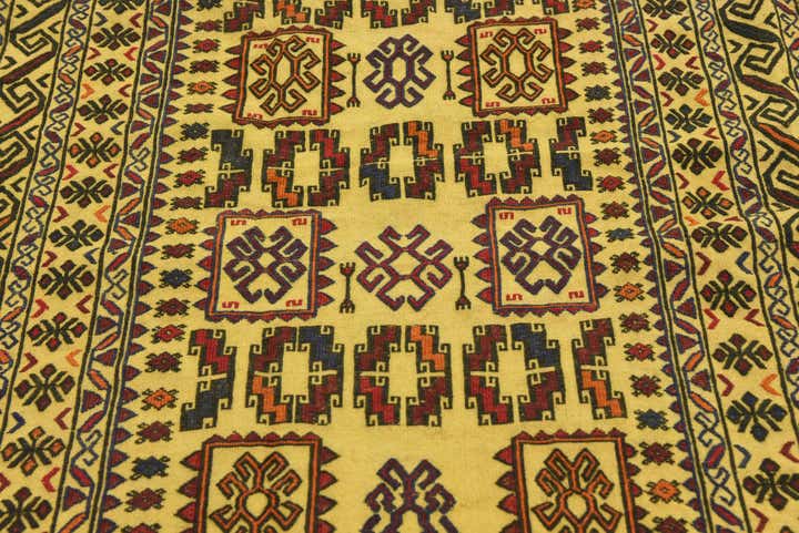 3' 10 x 6' Hand Woven Kilim Afghan Wool Rug