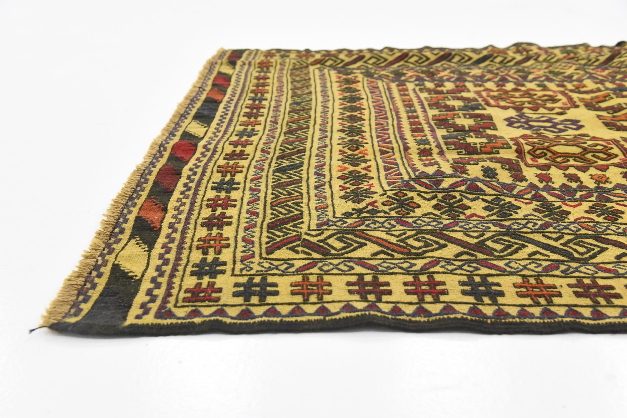 3' 10 x 6' Hand Woven Kilim Afghan Wool Rug