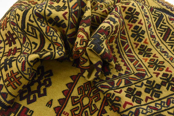 3' 10 x 6' Hand Woven Kilim Afghan Wool Rug