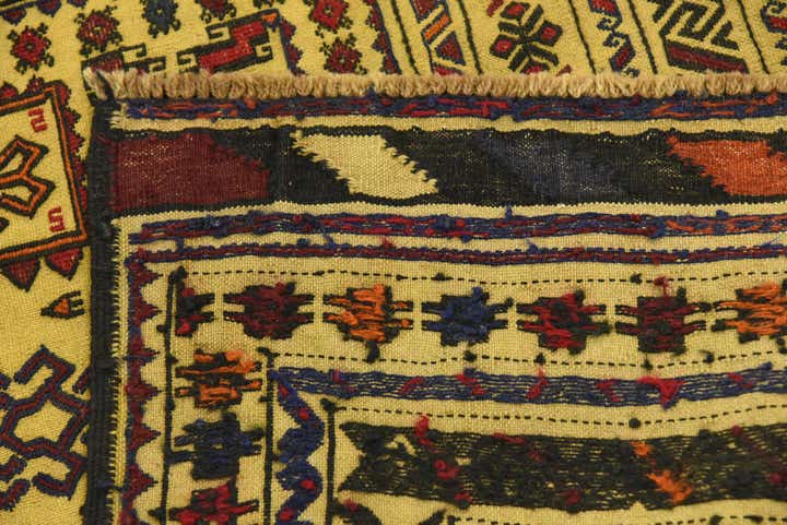 3' 10 x 6' Hand Woven Kilim Afghan Wool Rug