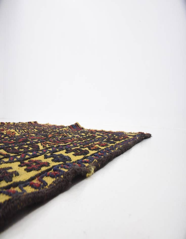 Detail image of 4' 2 x 6' 4  Hand Woven Kilim Afghan Wool Rug