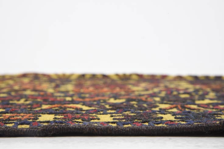Detail image of 4' 2 x 6' 4 Hand Woven Kilim Afghan Wool Rug