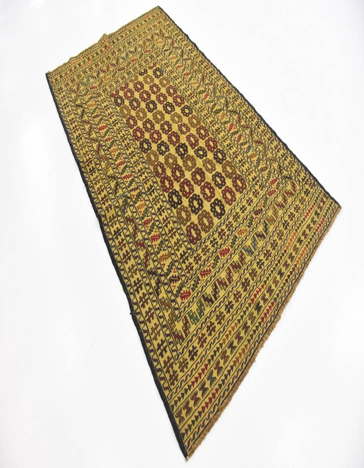 Detail image of 4' x 6' 6 Hand Woven Kilim Afghan Wool Rug
