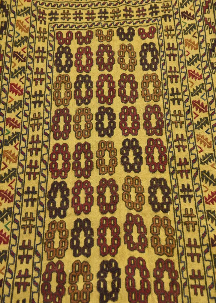 4' x 6' 6 Hand Woven Kilim Afghan Wool Rug