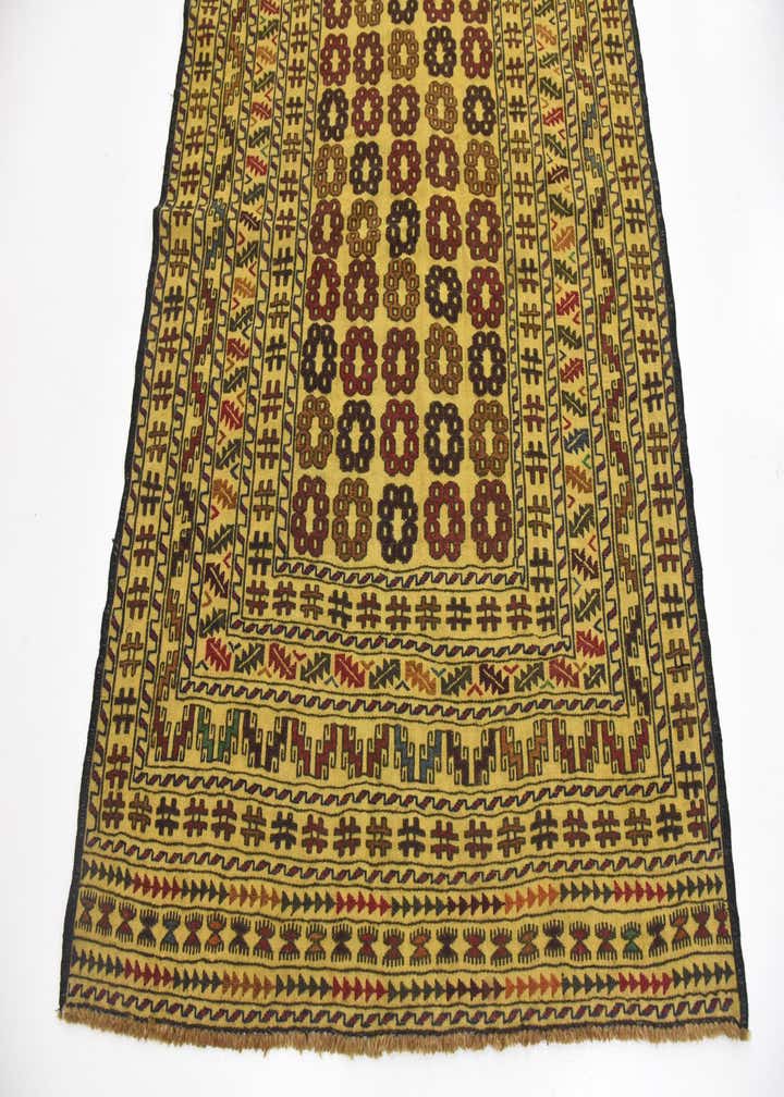 4' x 6' 6 Hand Woven Kilim Afghan Wool Rug