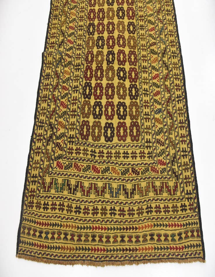 Detail image of 4' x 6' 6 Hand Woven Kilim Afghan Wool Rug