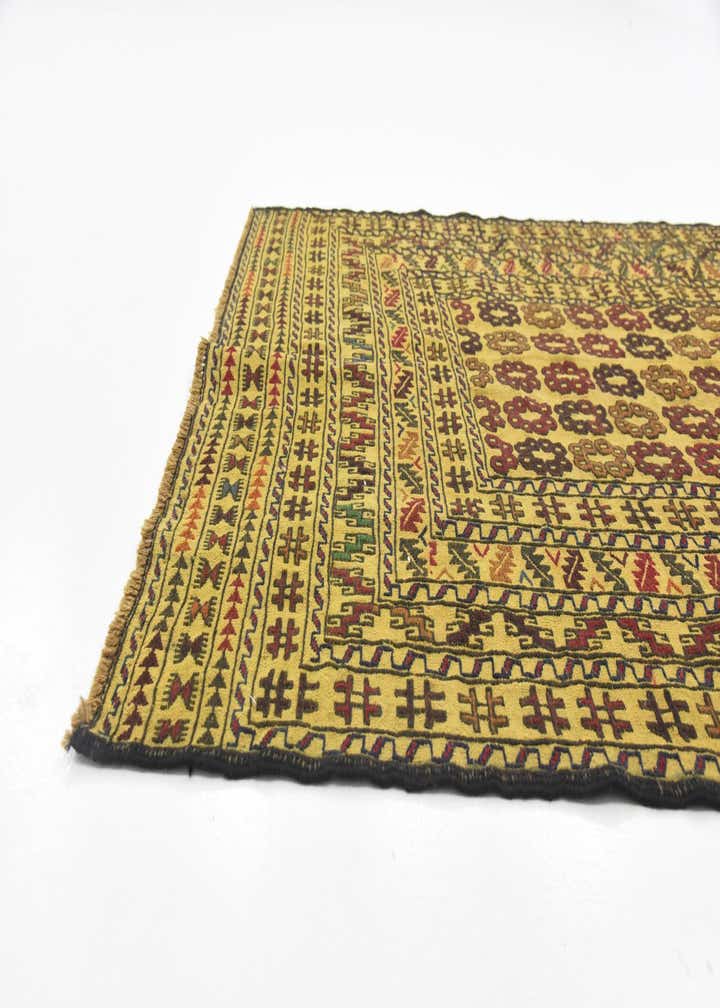 4' x 6' 6 Hand Woven Kilim Afghan Wool Rug