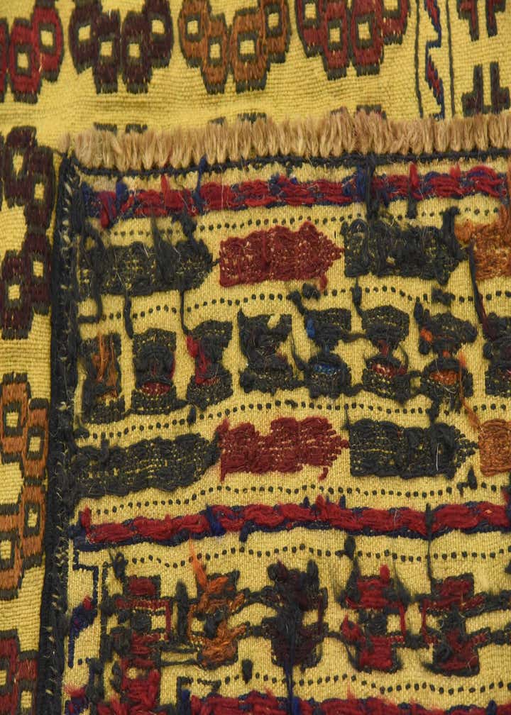 4' x 6' 6 Hand Woven Kilim Afghan Wool Rug