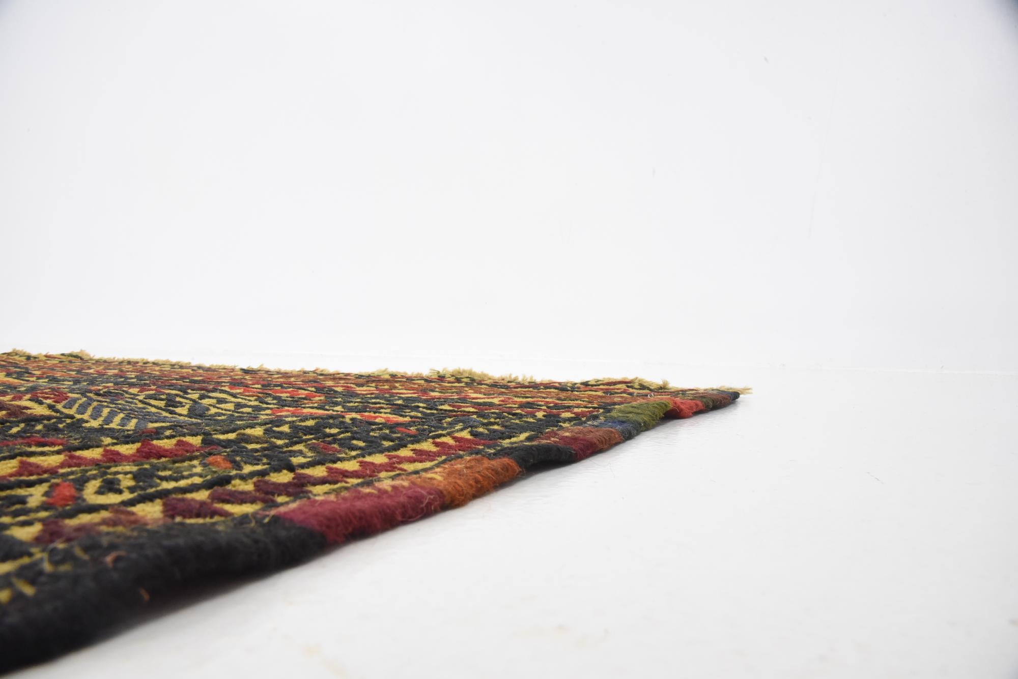 3' 8 x 6' Hand Woven Kilim Afghan Wool Rug