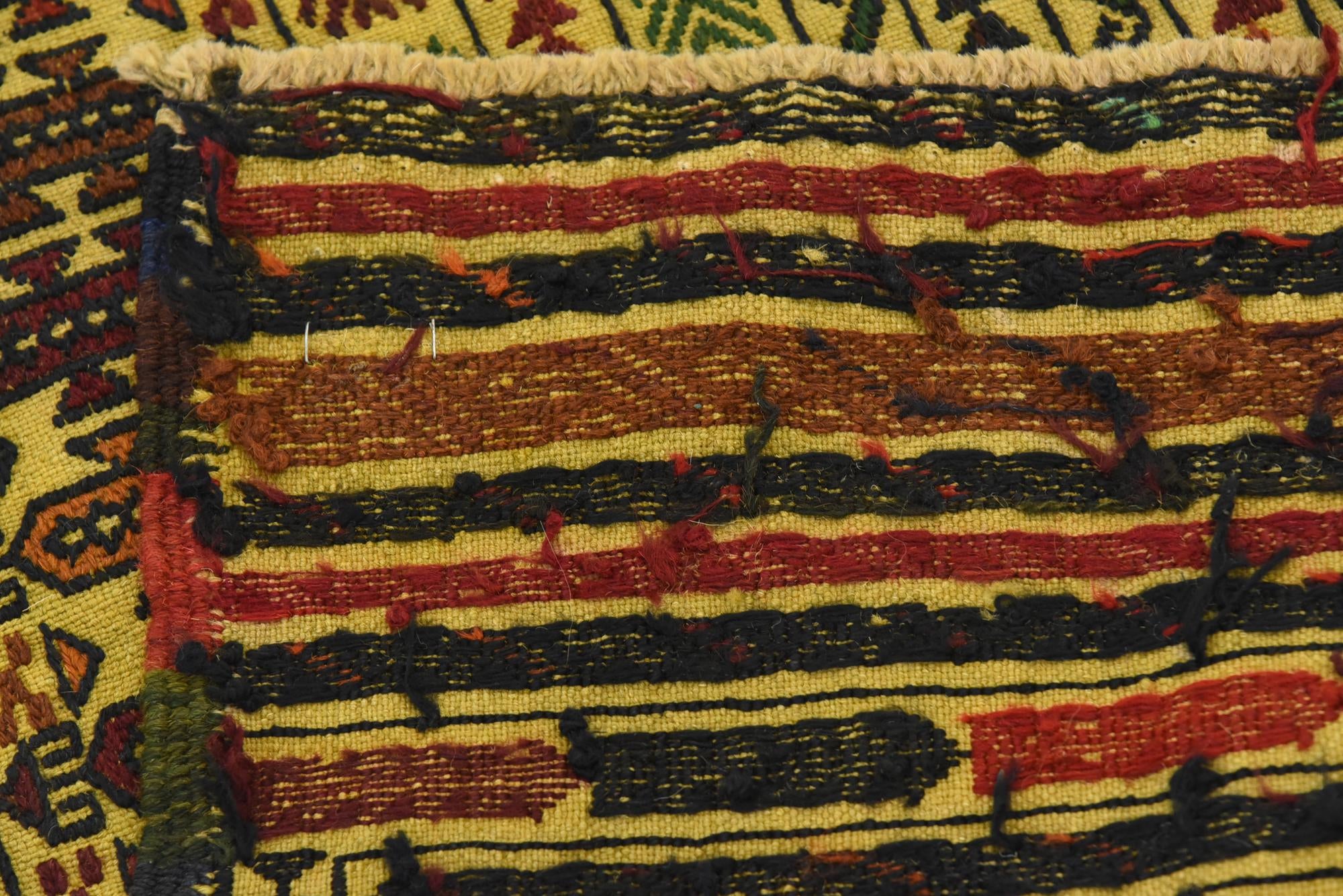 3' 8 x 6' Hand Woven Kilim Afghan Wool Rug