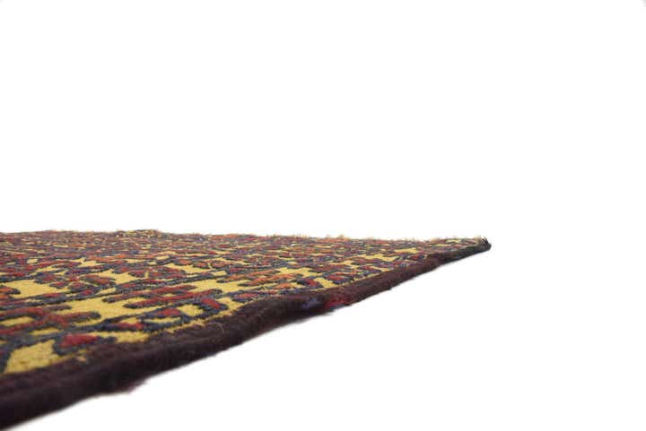 3' 10 x 6' 7 Hand Woven Kilim Afghan Wool Rug