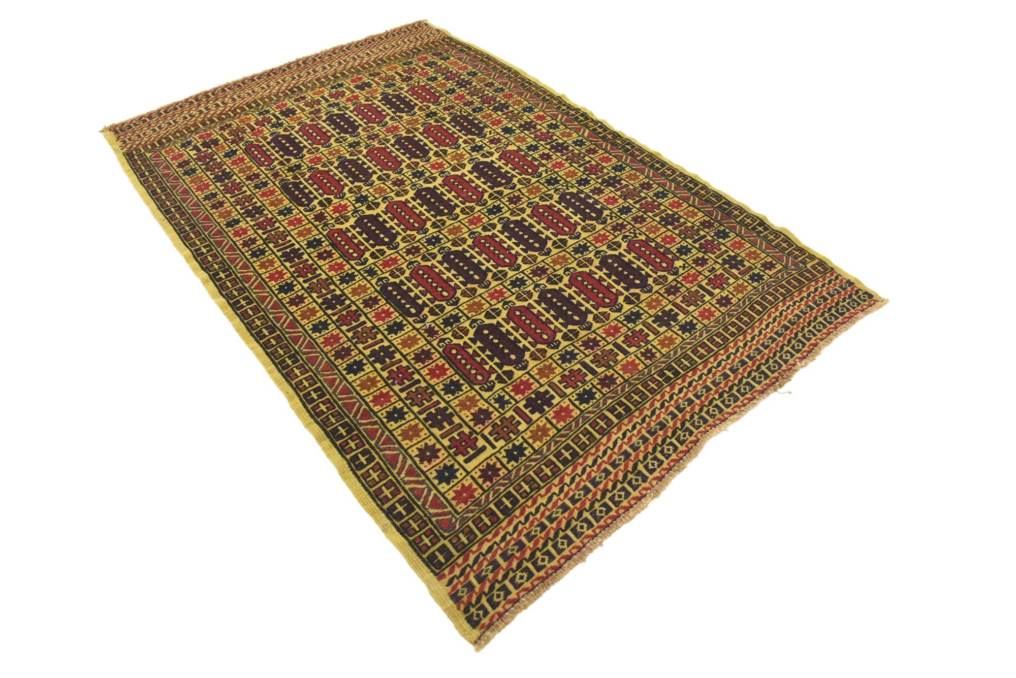 3' 10 x 6' Hand Woven Kilim Afghan Wool Rug