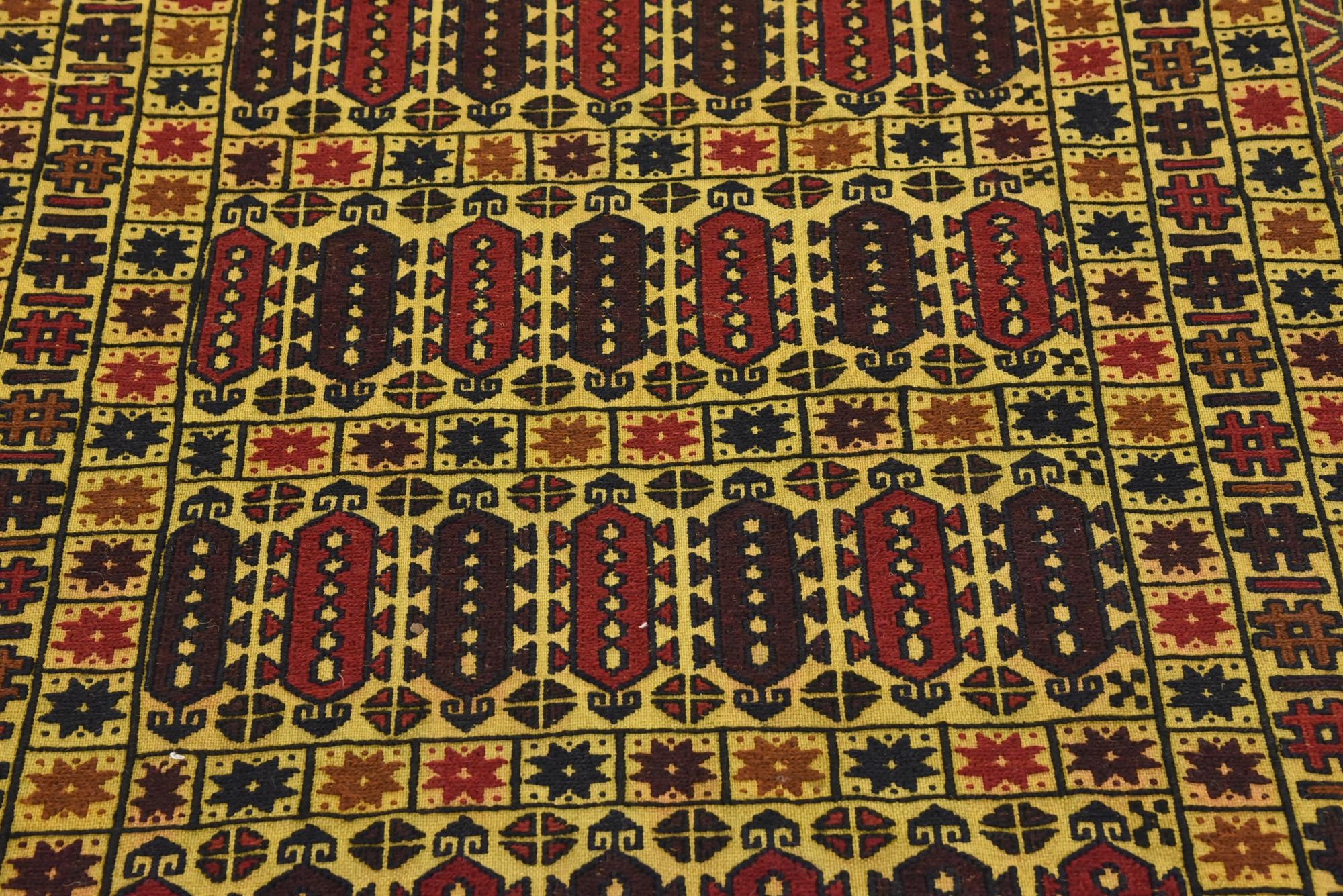 3' 10 x 6' Hand Woven Kilim Afghan Wool Rug