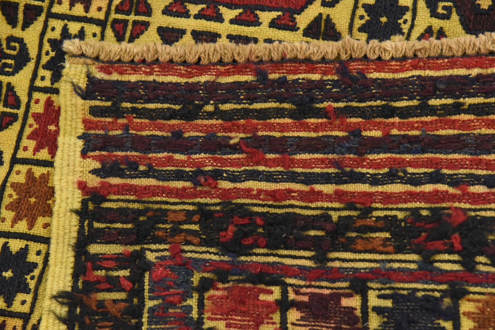 3' 10 x 6' Hand Woven Kilim Afghan Wool Rug