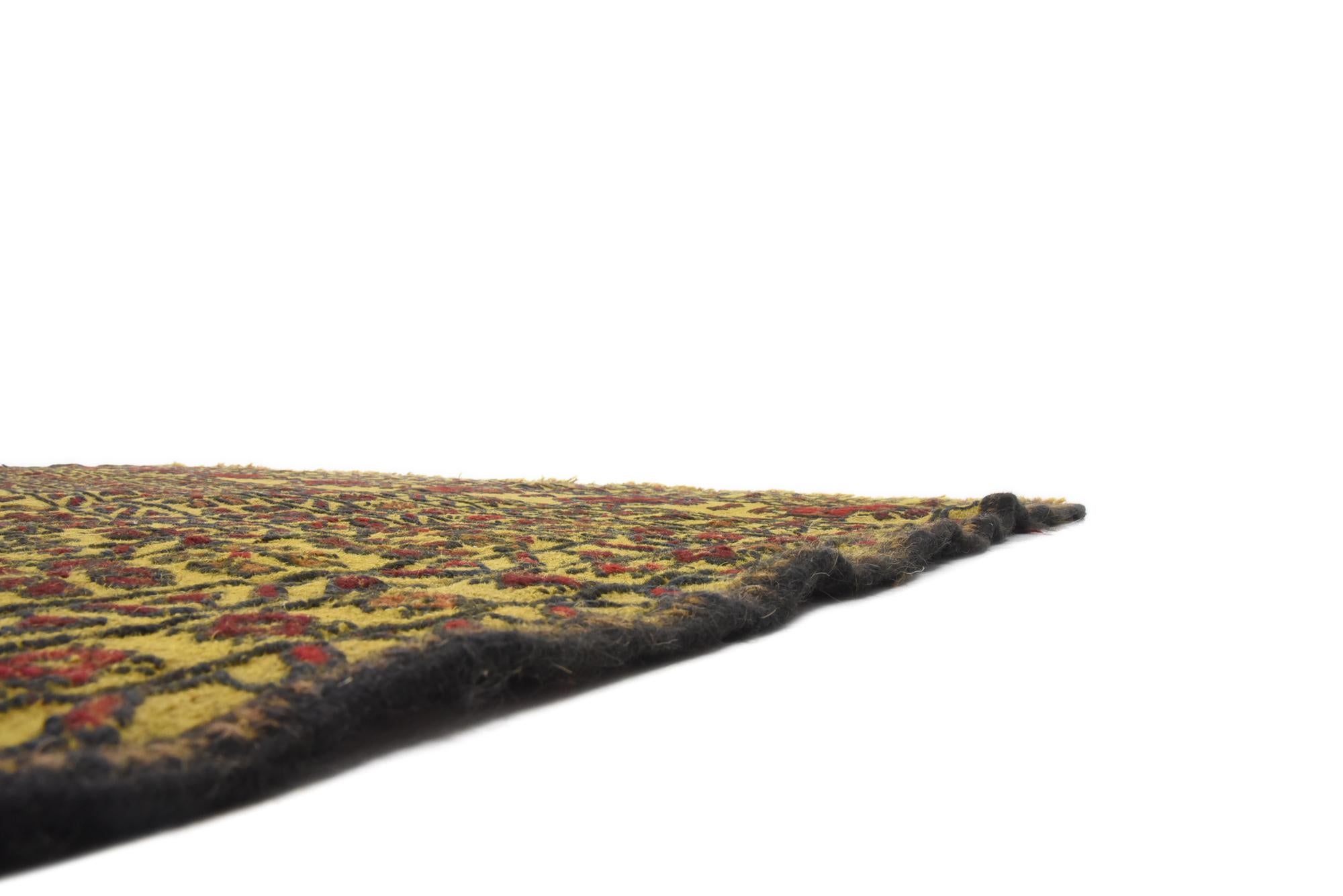 4' 2 x 6' 3 Hand Woven Kilim Afghan Wool Rug