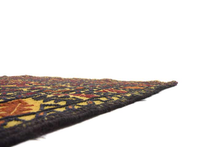 4' 2 x 6' 3 Hand Woven Kilim Afghan Wool Rug