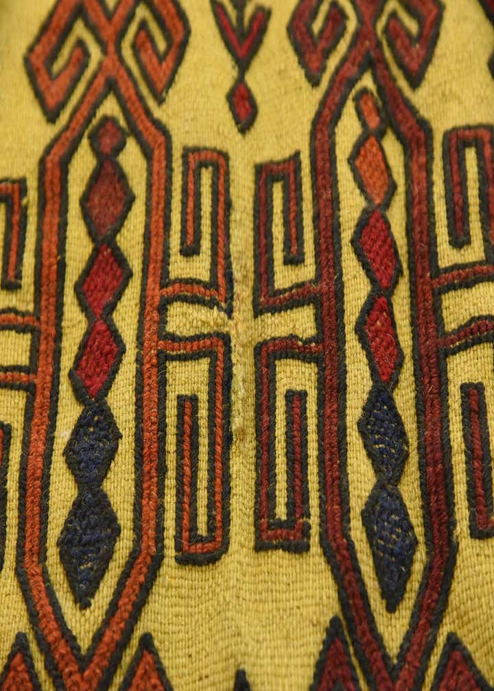 3' 10 x 5' 10 Hand Woven Kilim Afghan Wool Rug