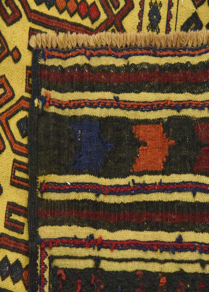 3' 10 x 5' 10 Hand Woven Kilim Afghan Wool Rug