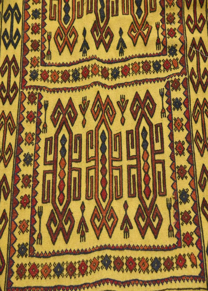 3' 10 x 5' 10 Hand Woven Kilim Afghan Wool Rug