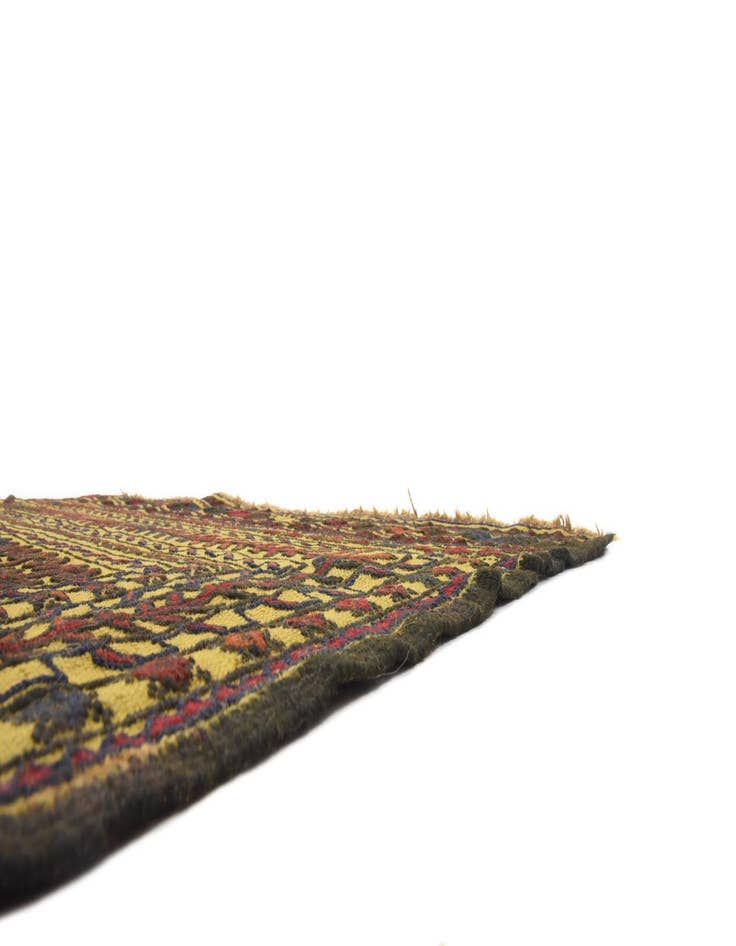 Detail image of 3' 10 x 5' 10 Hand Woven Kilim Afghan Wool Rug