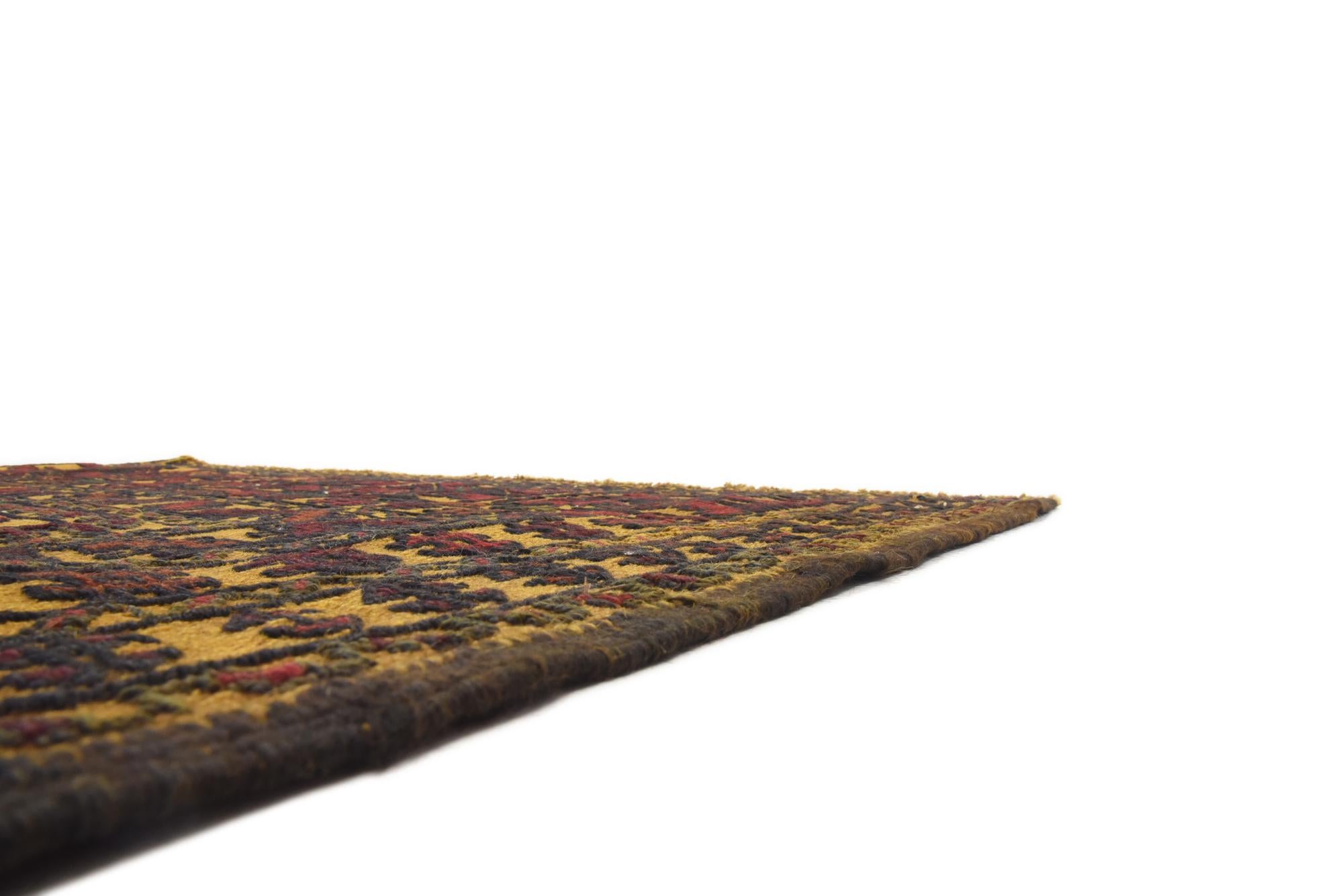 4' 3 x 6' 2 Hand Woven Kilim Afghan Wool Rug