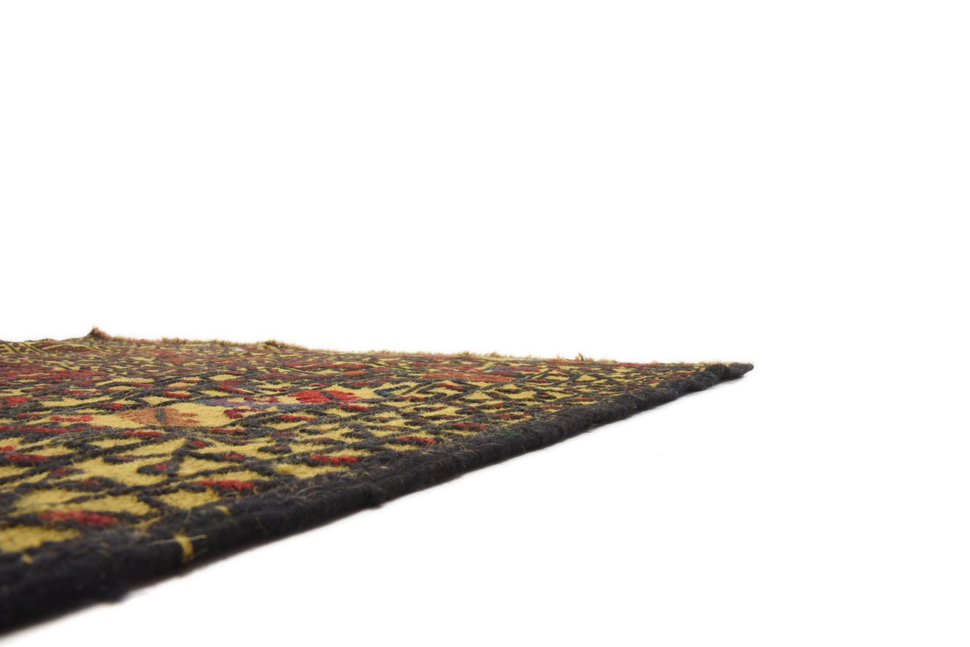3' 10 x 6' 7 Hand Woven Kilim Afghan Wool Rug