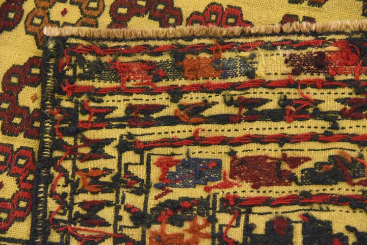 3' 10 x 6' 7 Hand Woven Kilim Afghan Wool Rug