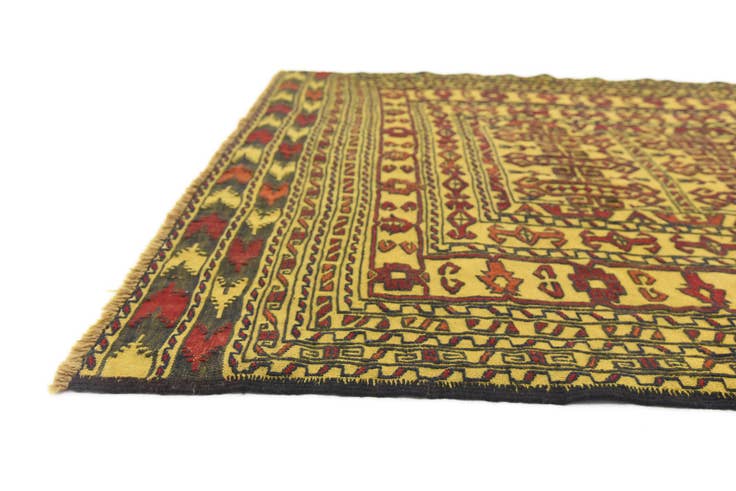 Detail image of 4' x 6' 5 Hand Woven Kilim Afghan Wool Rug
