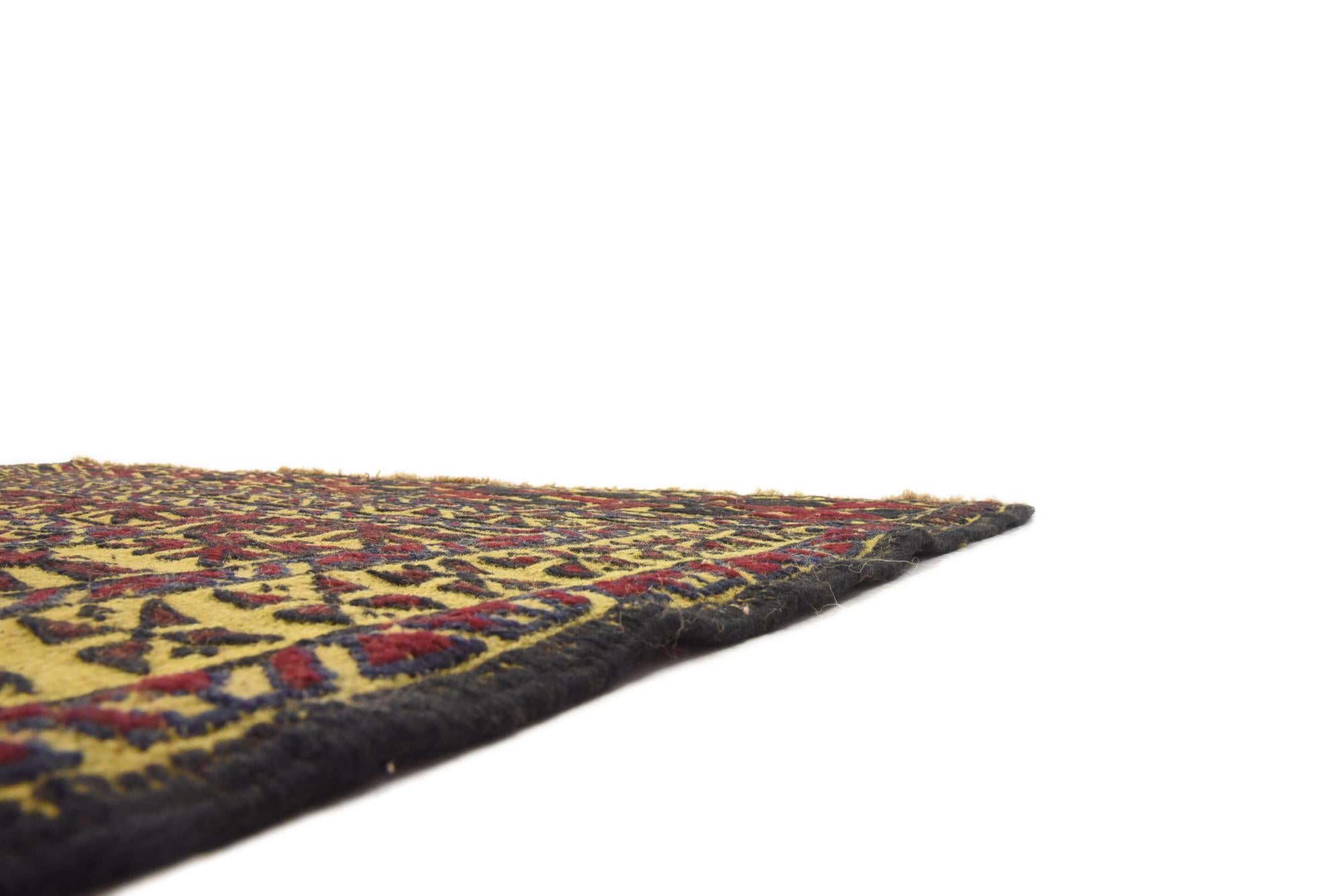 4' 2 x 6' 6 Hand Woven Kilim Afghan Wool Rug