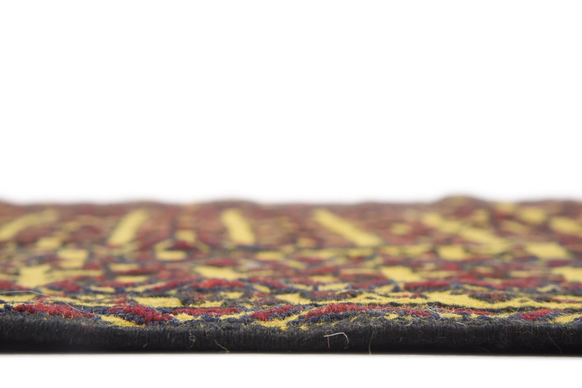 4' 2 x 6' 6 Hand Woven Kilim Afghan Wool Rug