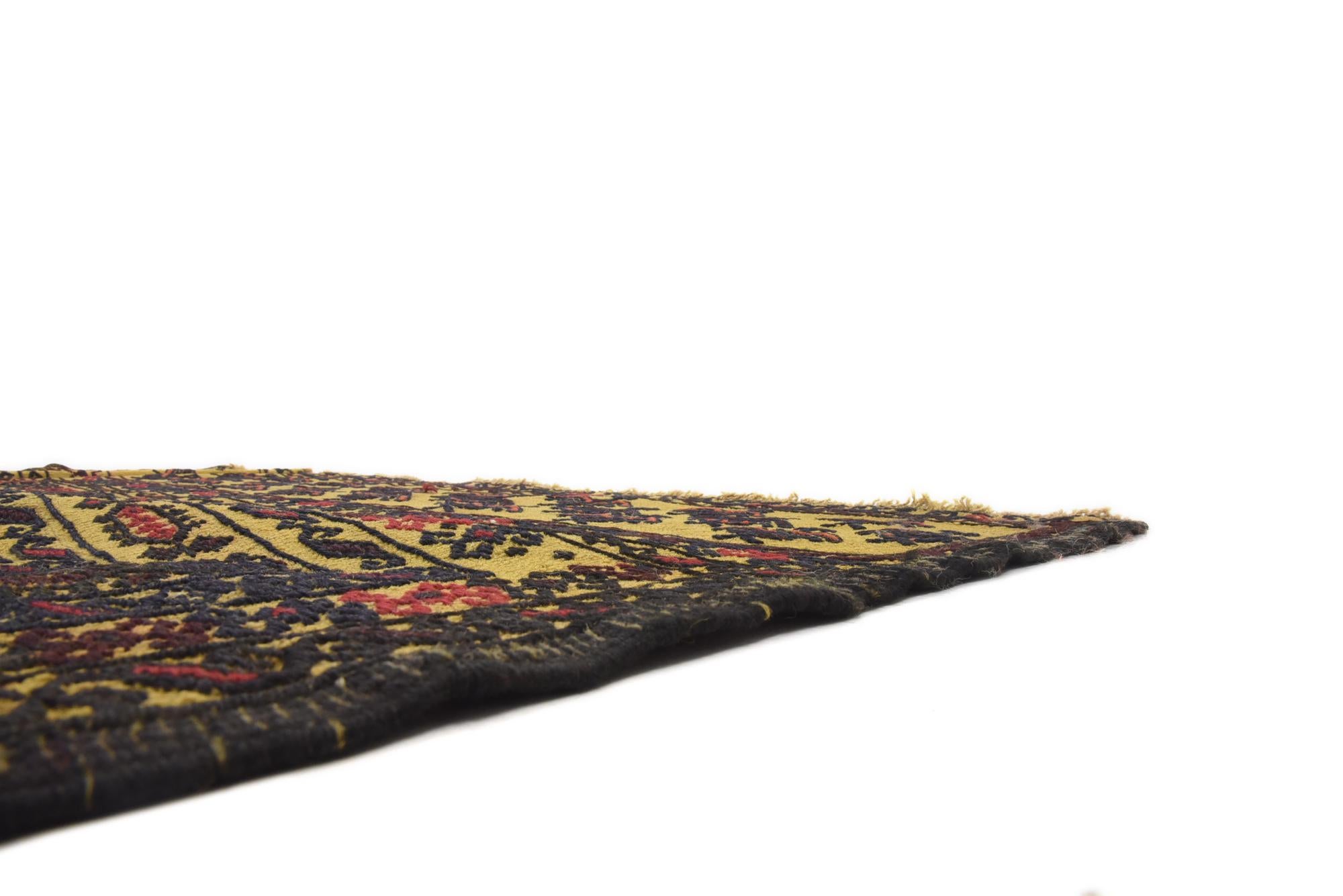 4' 3 x 6' Hand Woven Kilim Afghan Wool Rug