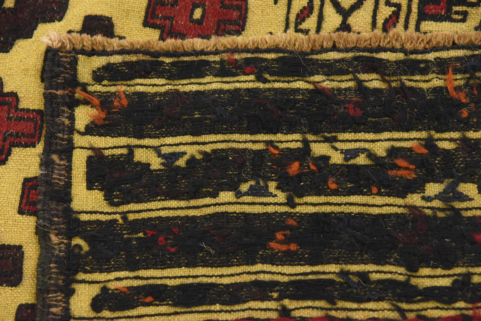 4' x 6' 2 Hand Woven Kilim Afghan Wool Rug