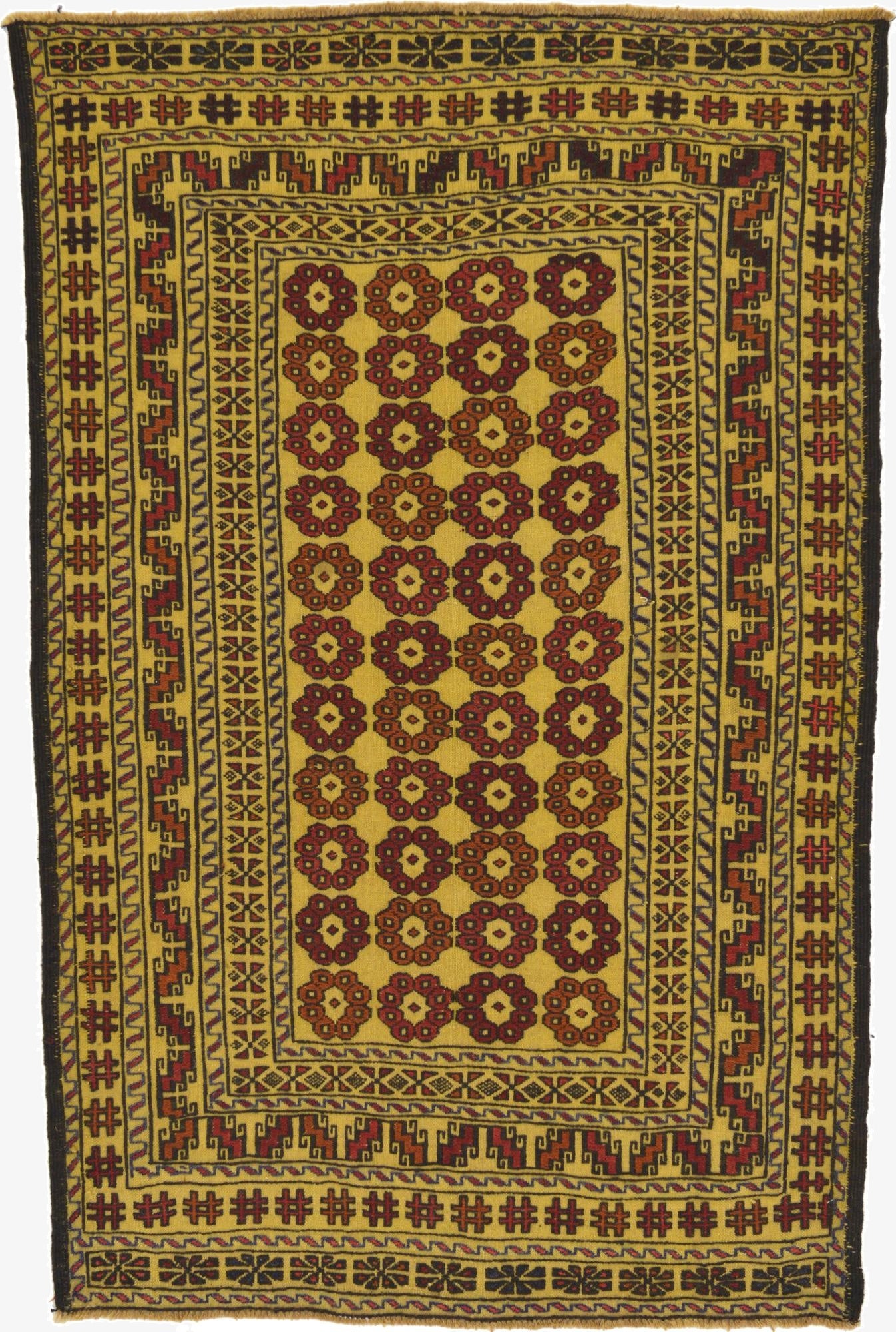 4' x 6'  Hand Woven Kilim Afghan Wool Rug