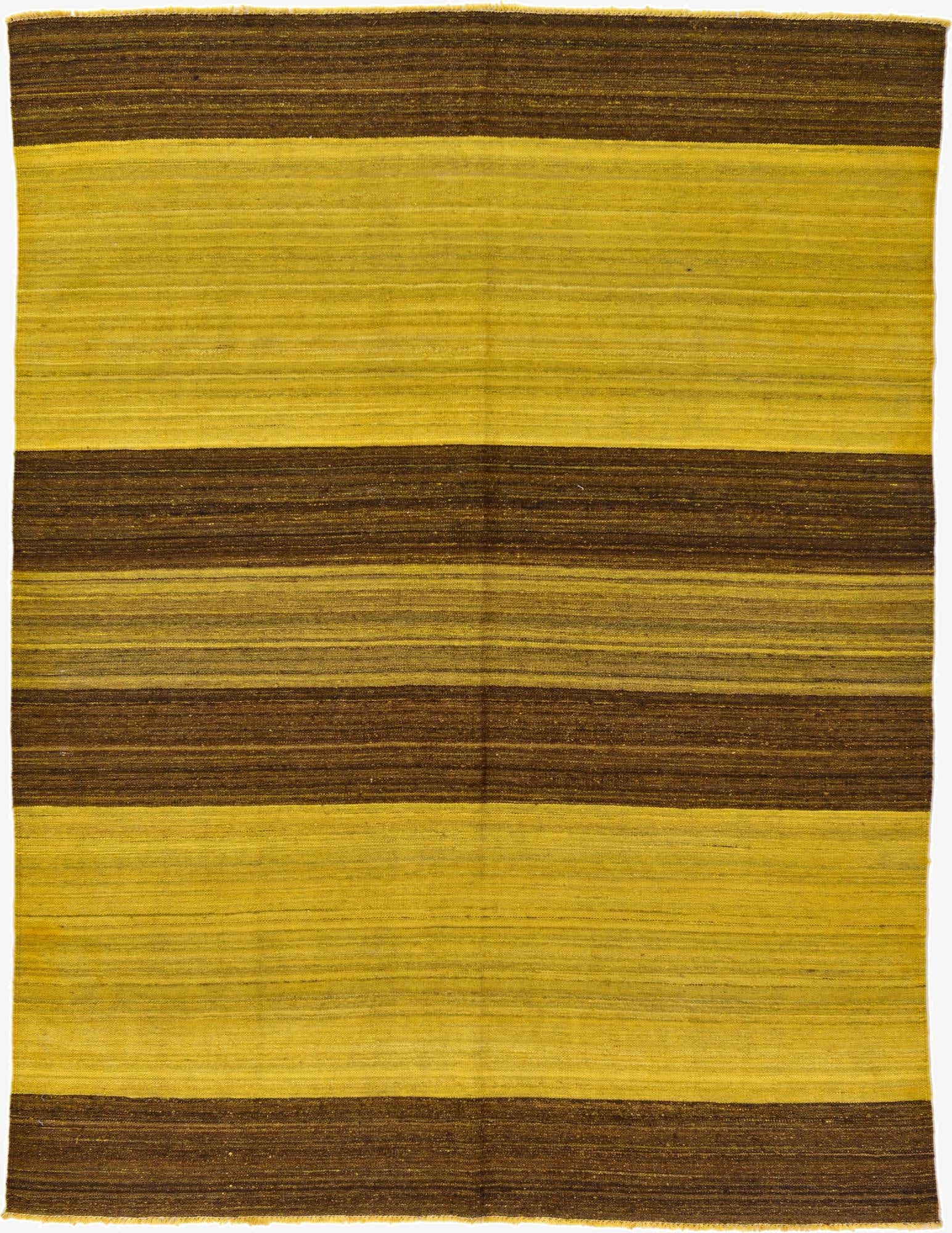 5' 2 x 6' 9  Hand Woven Kilim Afghan Wool Rug