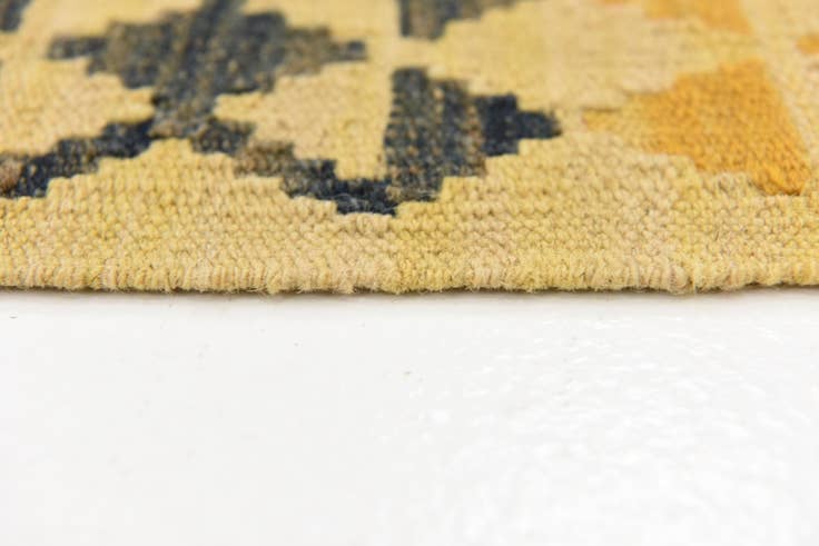 Detail image of 3' 3 x 4' 9 Hand Woven Kilim Maymana Wool Rug