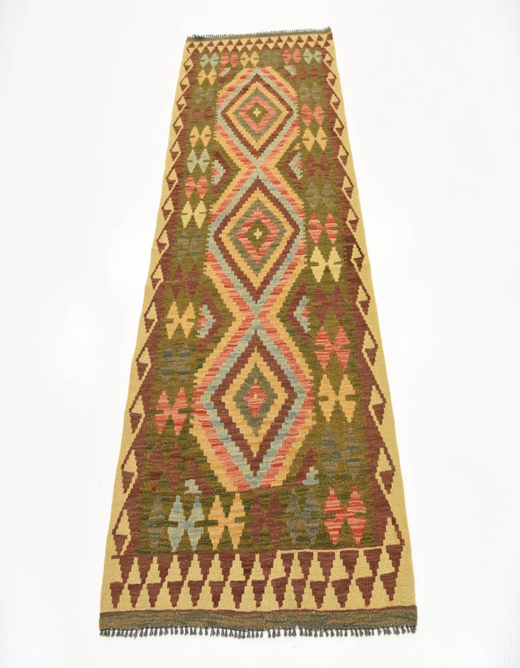 Detail image of 3' 3 x 6' 6  Hand Woven Kilim Maymana Wool Rug